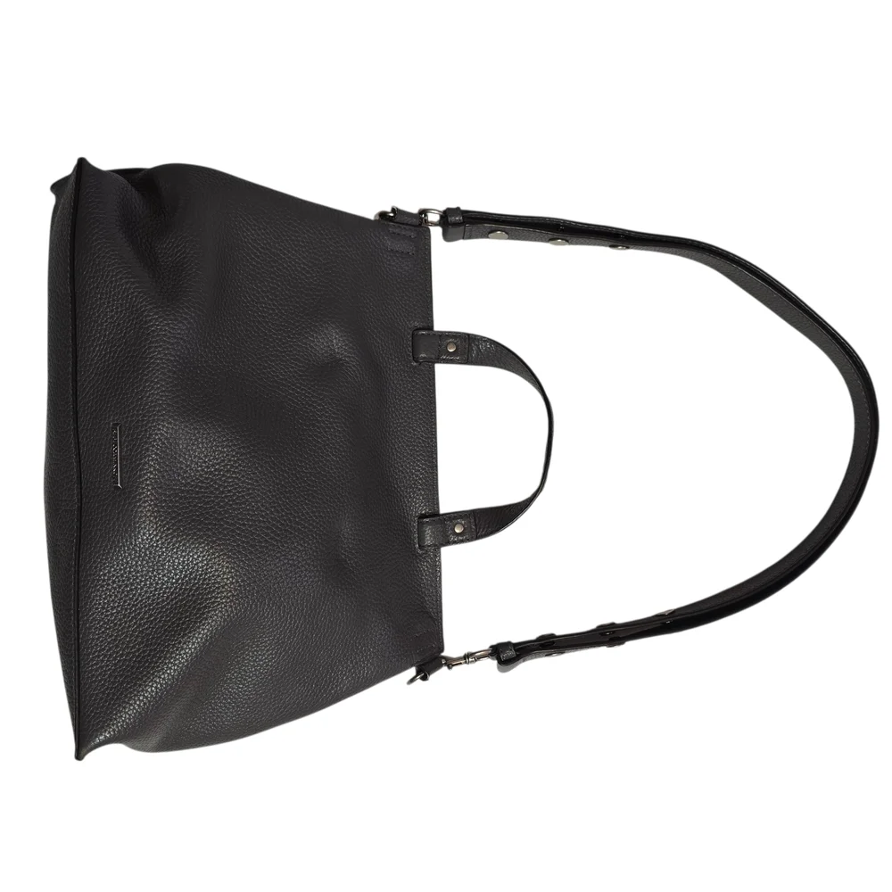 Rebecca Minkoff Medium Keith Grey Leather & Suede Messenger Satchel